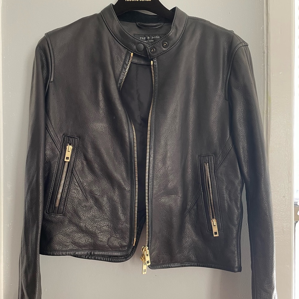 Rag & Bone Leather Moto Jacket